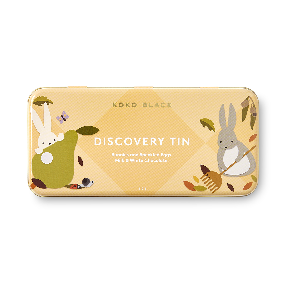 Bunnies and Speckled Eggs Discovery Tin | Milk & White Chocolate
