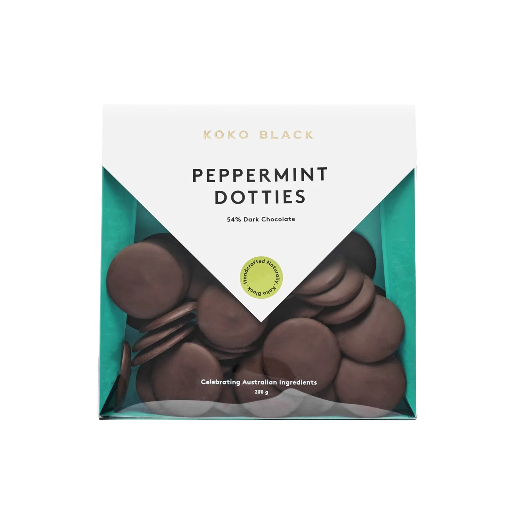 Peppermint Dotties 200g | Dark Chocolate