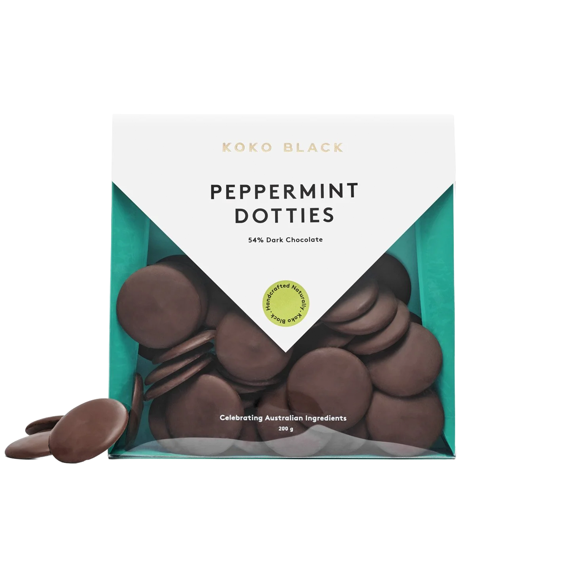 Peppermint Dotties 200g | Dark Chocolate