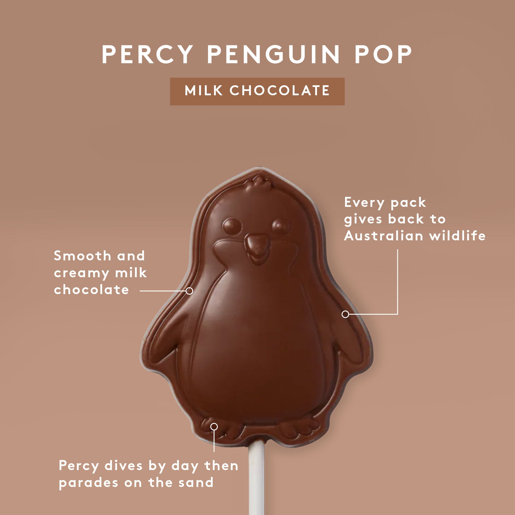 Percy Penguin Pop | Milk Chocolate