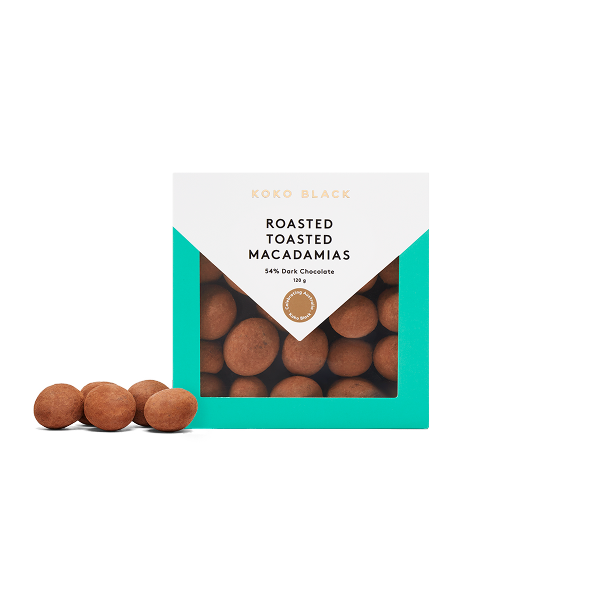 Roasted Toasted Macadamias 120g | Dark Chocolate