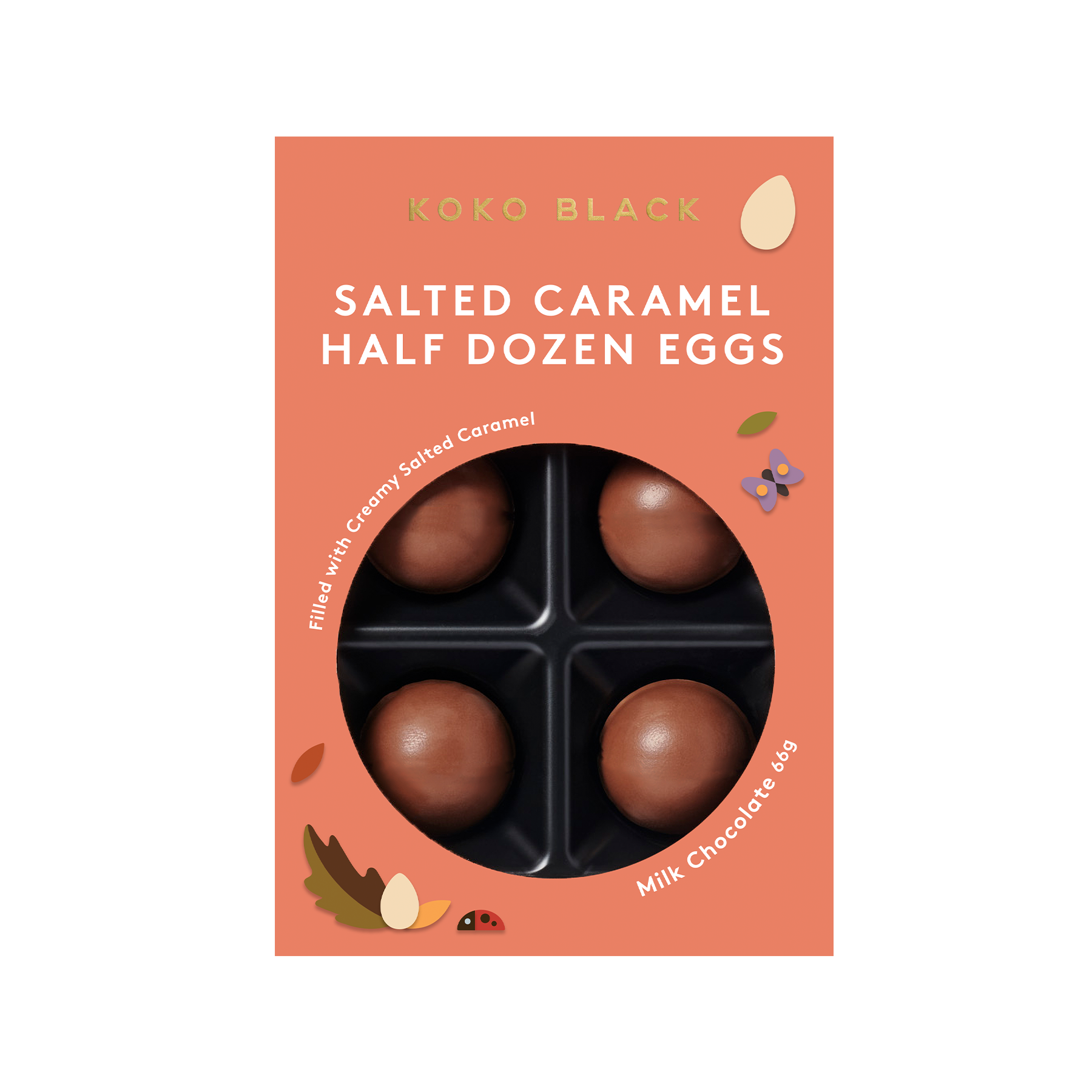 Salted Caramel Half Dozen Eggs | Milk Chocolate