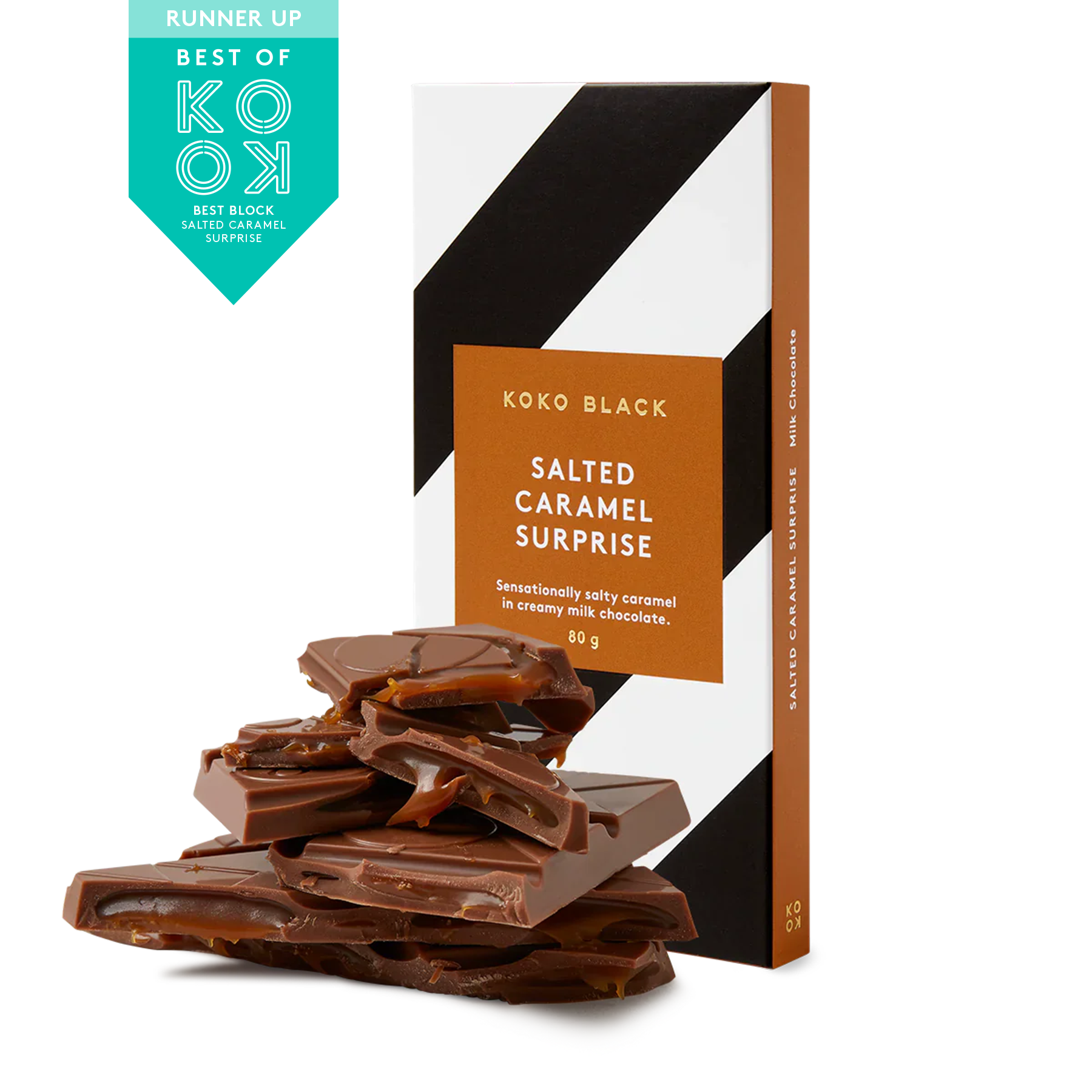 Salted Caramel Surprise | Milk Chocolate Block