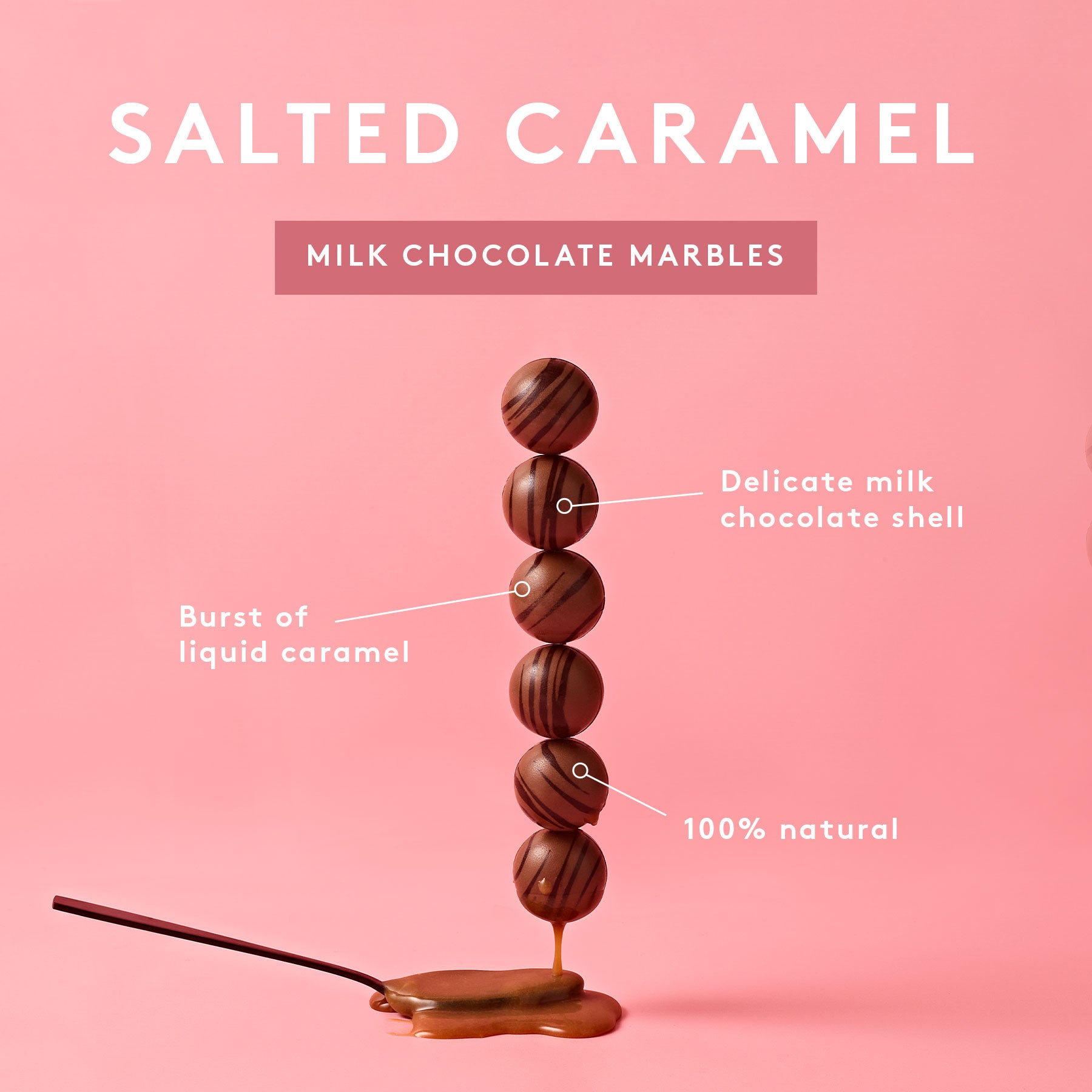 Salted Caramel Marbles | Milk Chocolate
