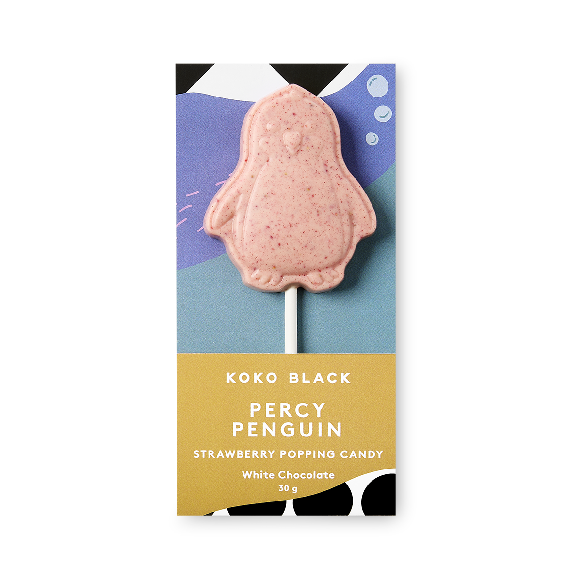 Percy Penguin Pop Strawberry | White Chocolate