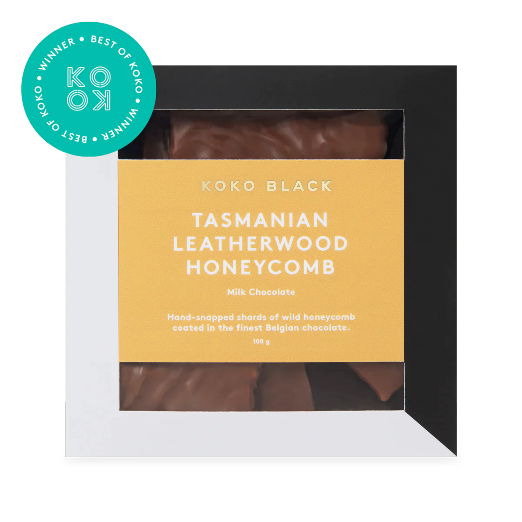 Tasmanian Leatherwood Honeycomb 100g | Milk Chocolate