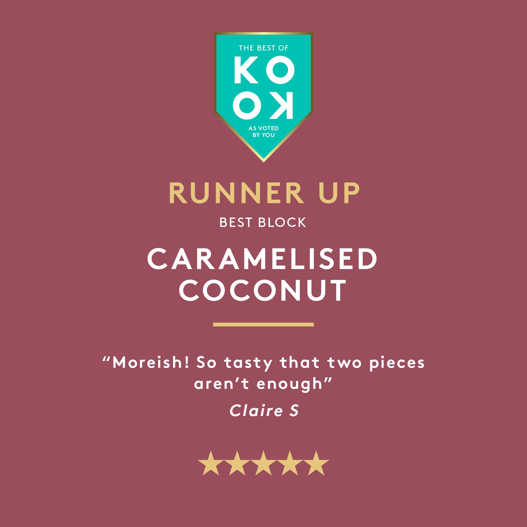 Caramelised Coconut | Milk Chocolate Block