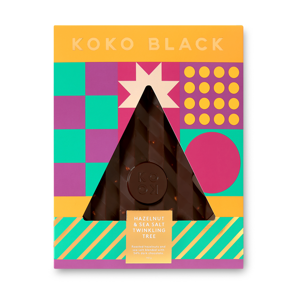 Twinkling Tree | Holiday Hazelnut & Sea Salt | Dark Chocolate