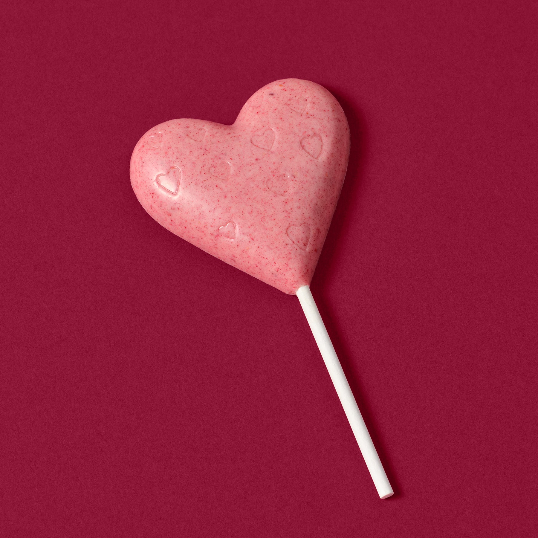 心形冰棒覆盆子 | 白巧克力