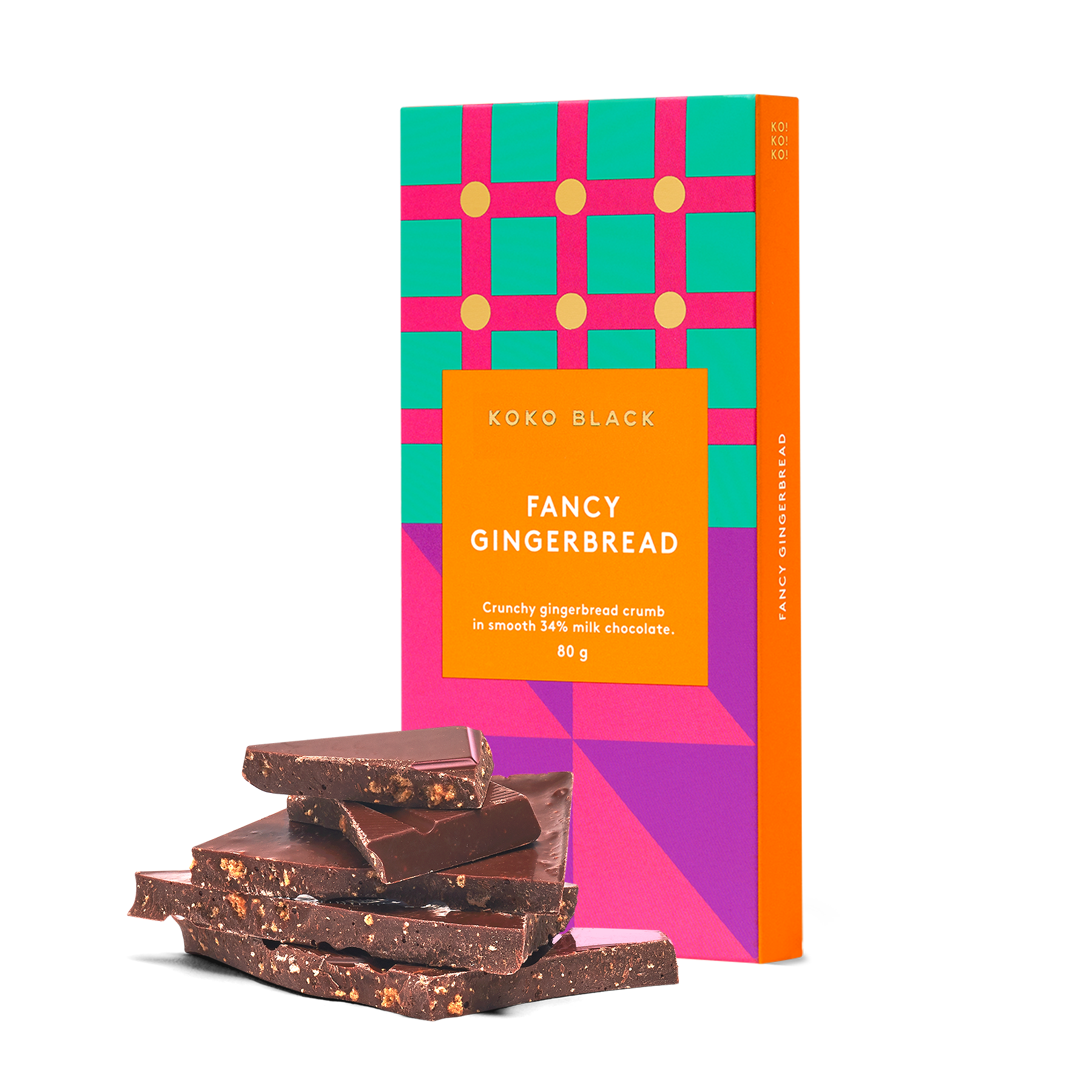 Fancy Gingerbread | Milk Chocolate Block