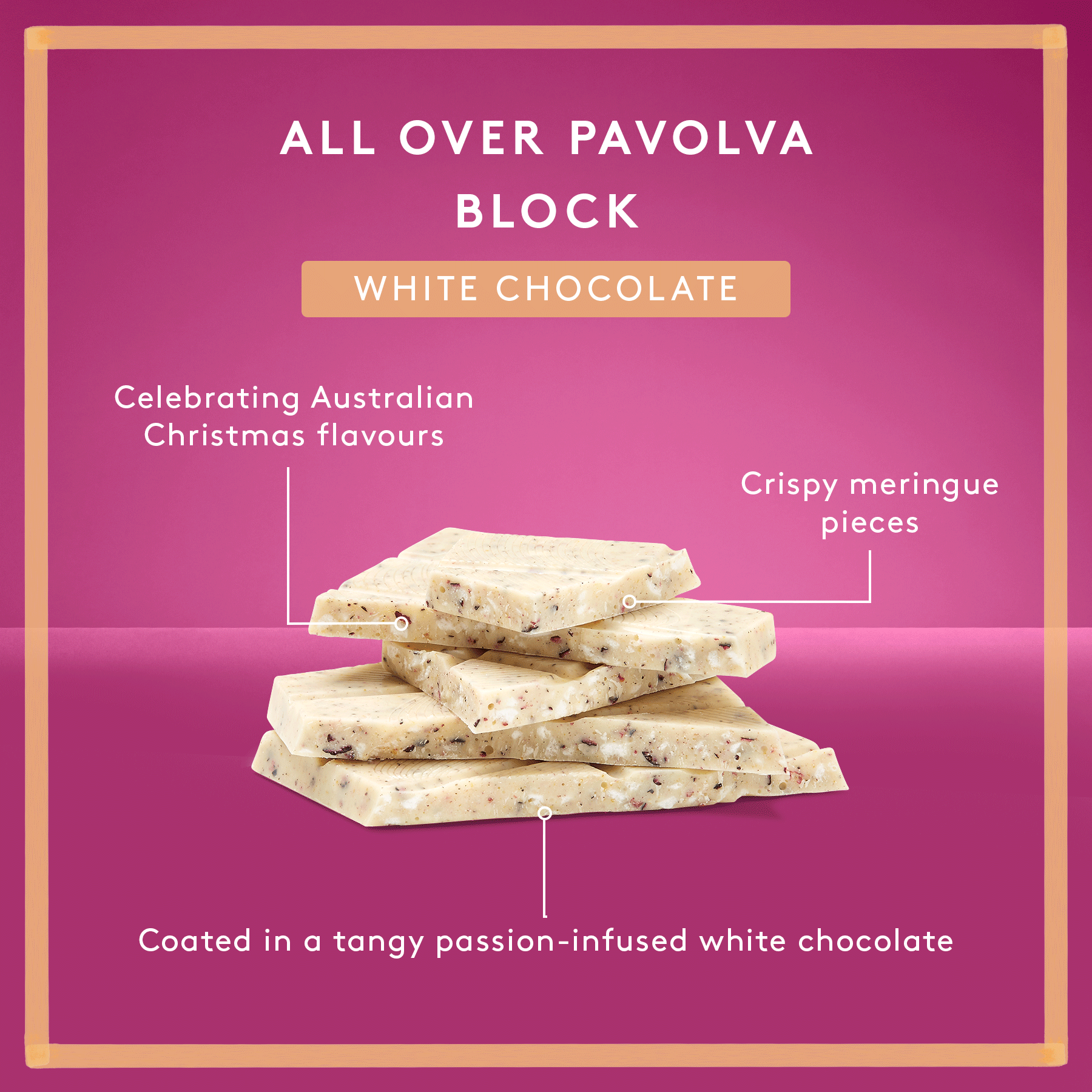 All Over Pavlova | White Chocolate Block
