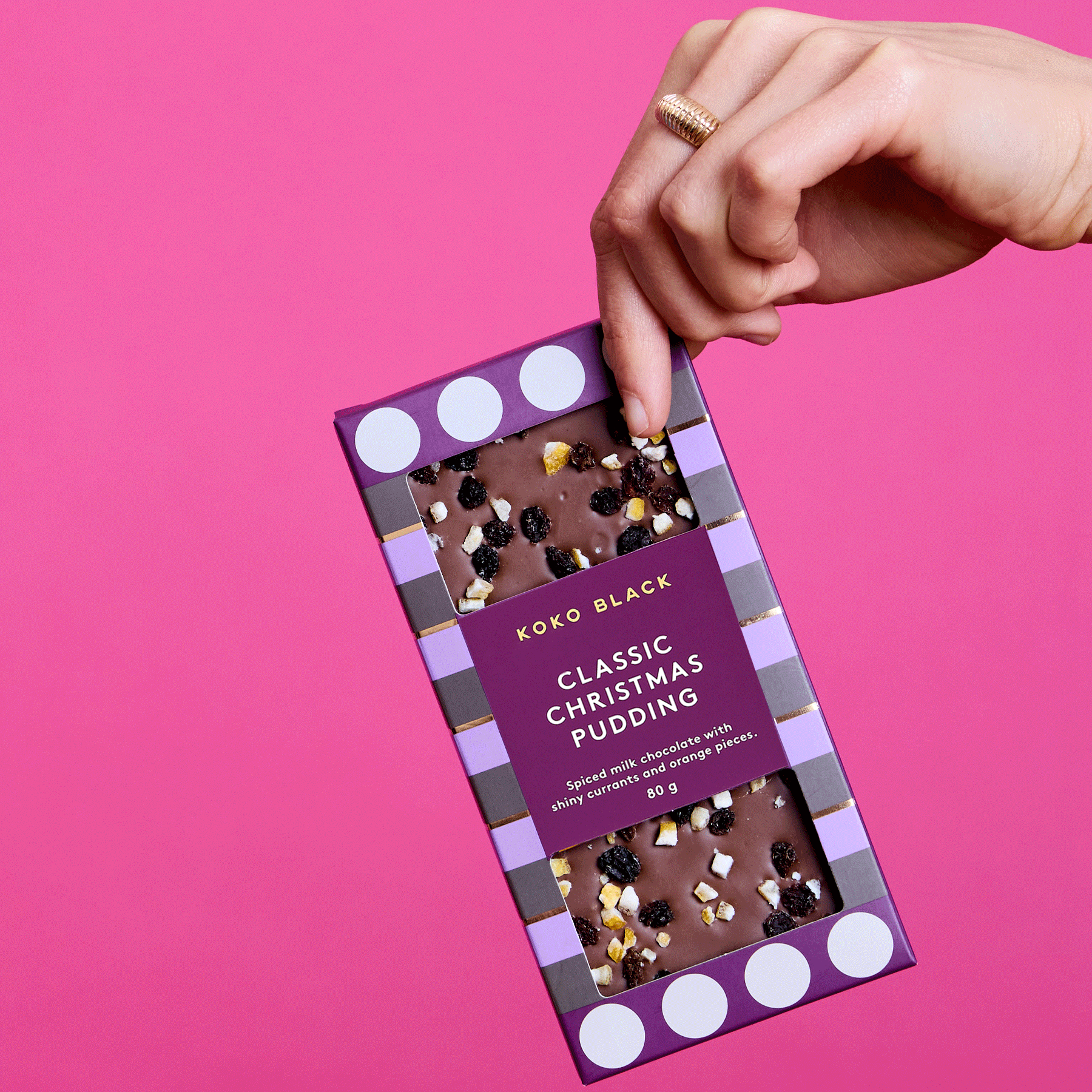 Classic Christmas Pudding | Milk Chocolate Block