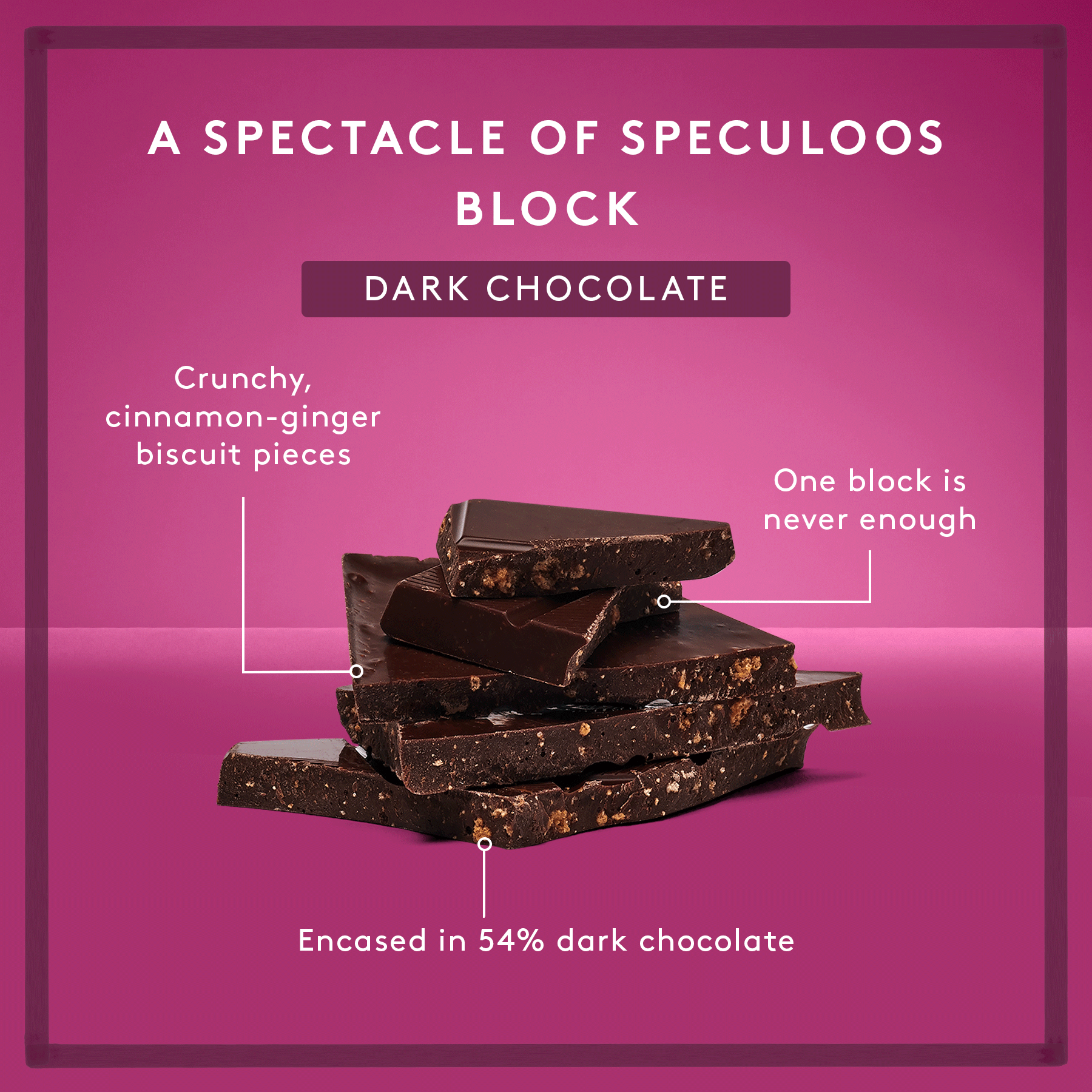 A Spectacle of Speculoos | Dark Chocolate Block