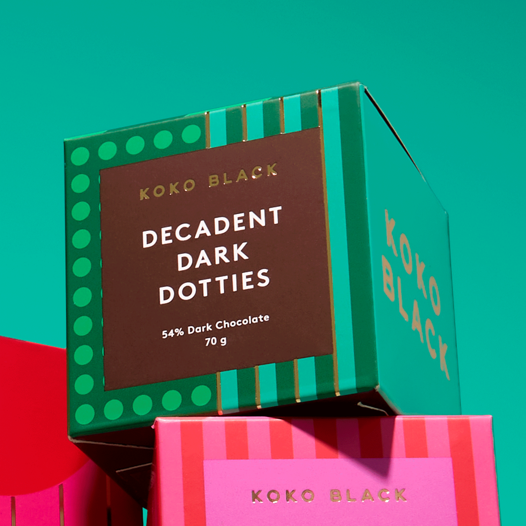 Decadent Dark Dotties Cube | Dark Chocolate