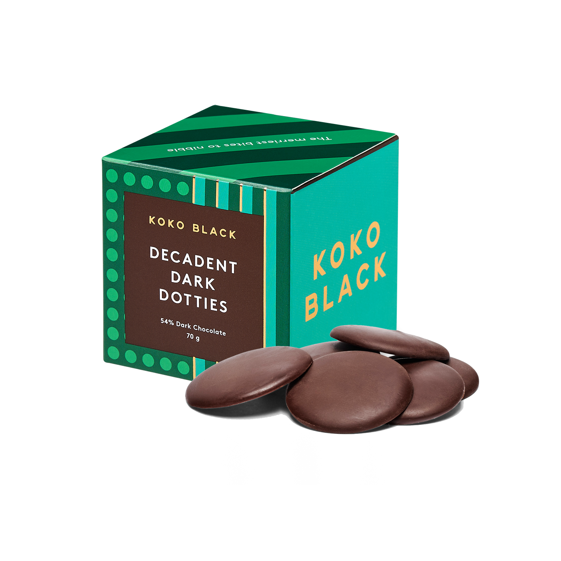 Decadent Dark Dotties Cube | Dark Chocolate