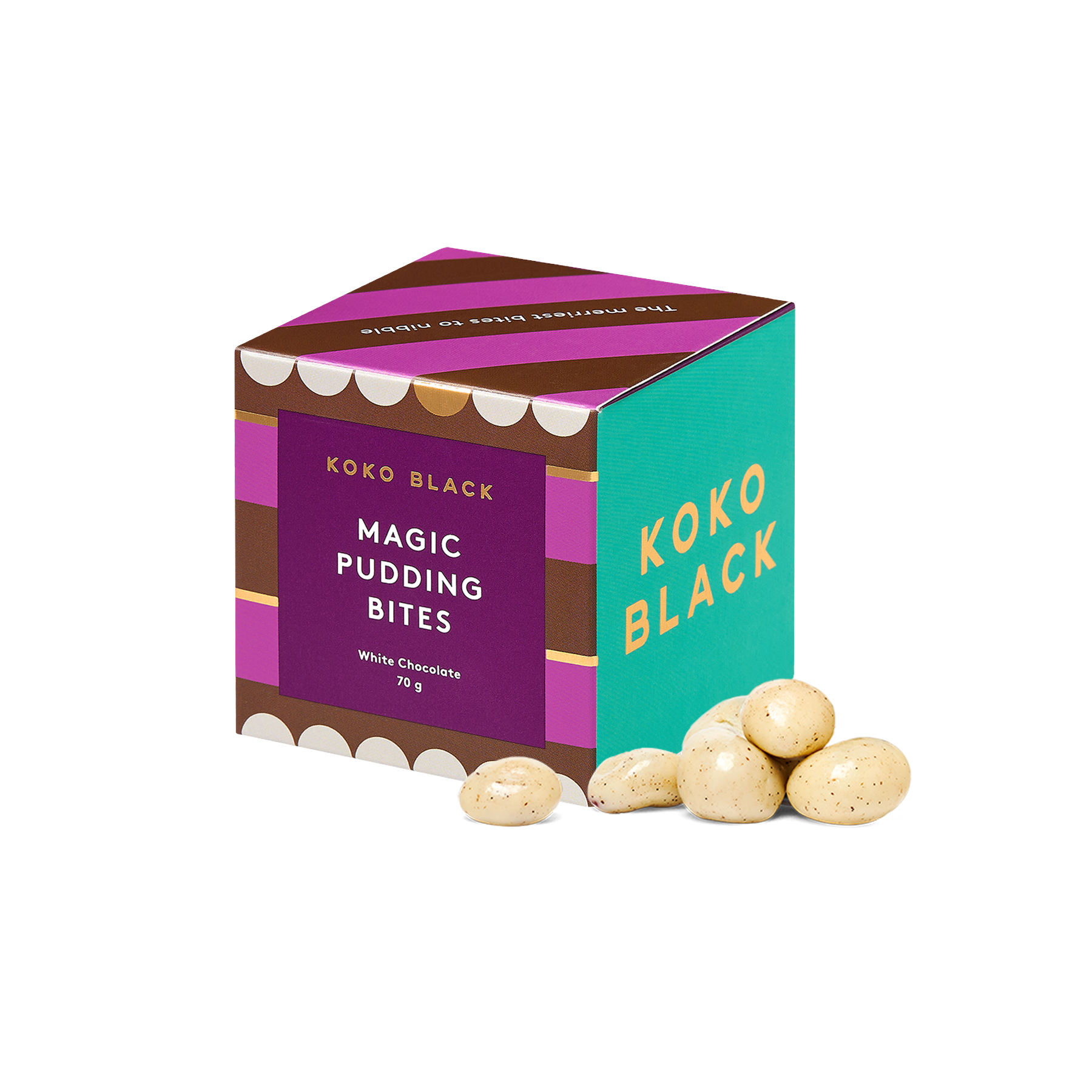 Magic Pudding Bites Cube | White Chocolate