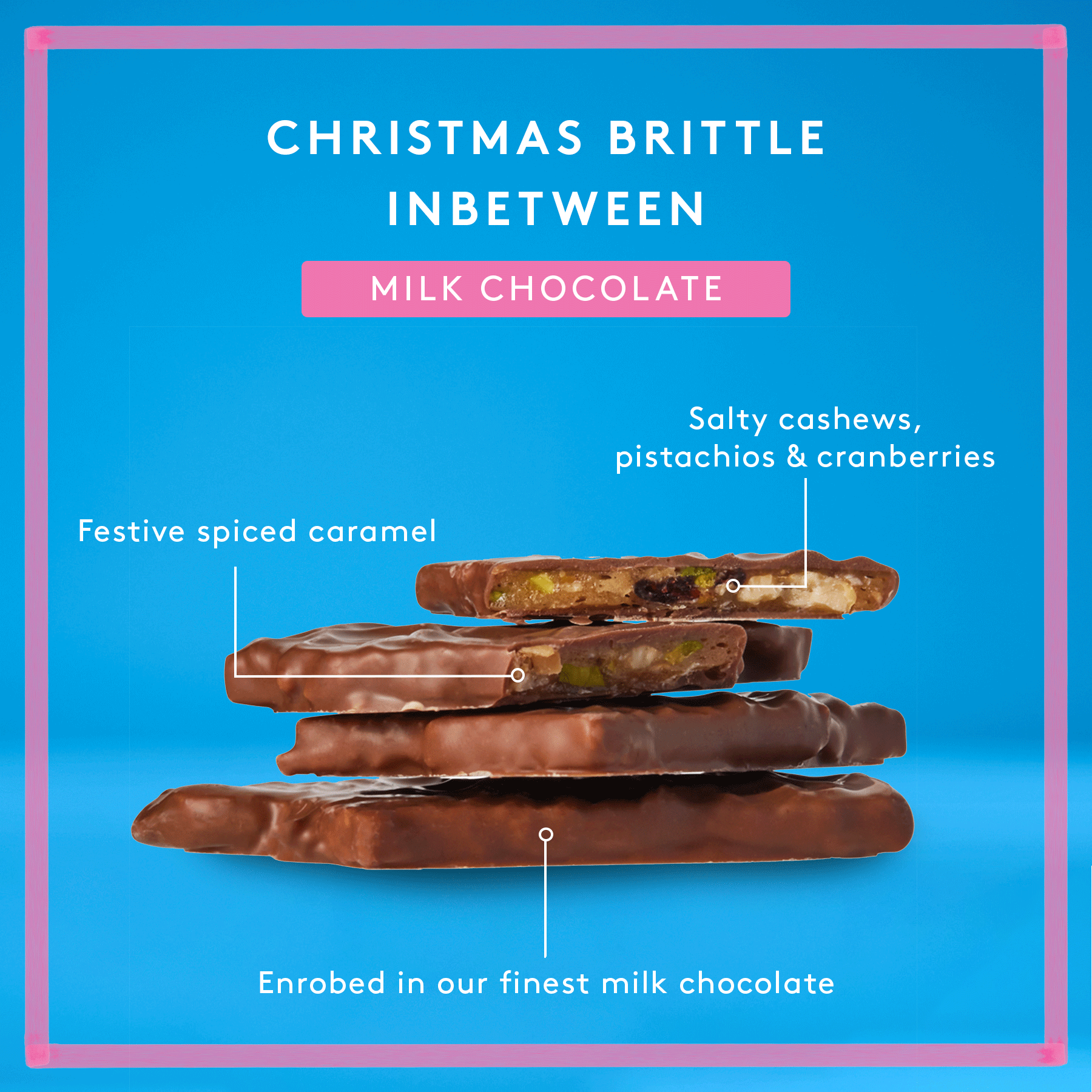 Christmas Brittle 250g | Milk Chocolate