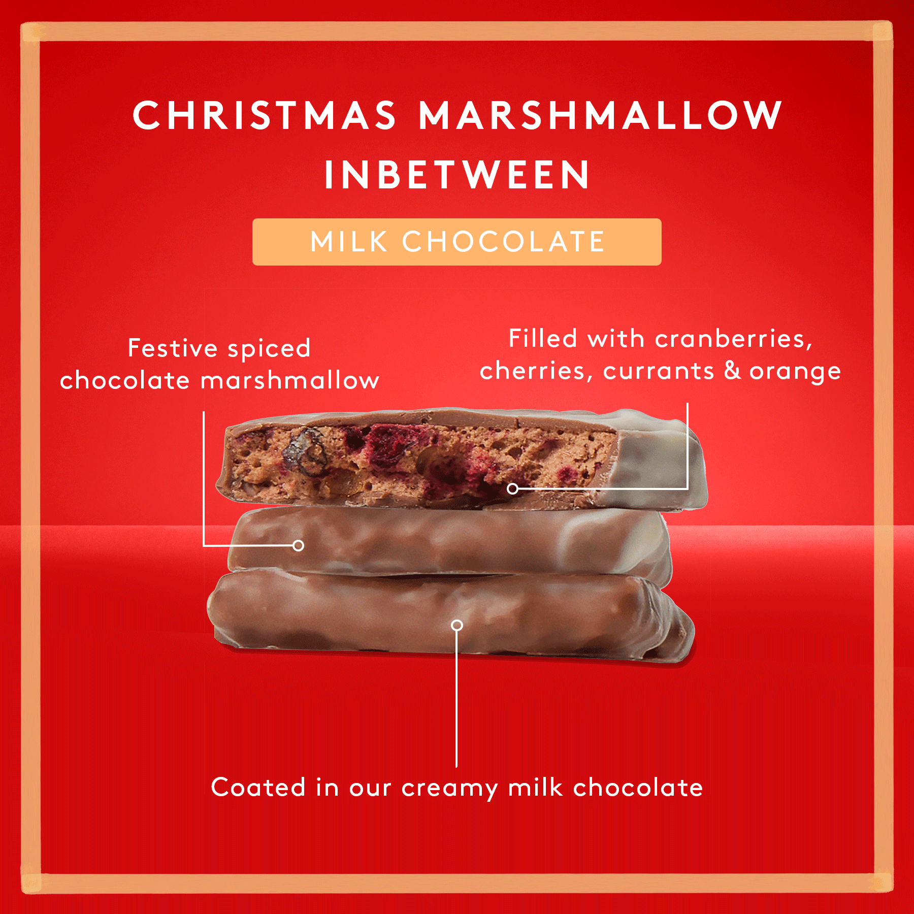 Christmas Marshmallow 130g | Milk Chocolate