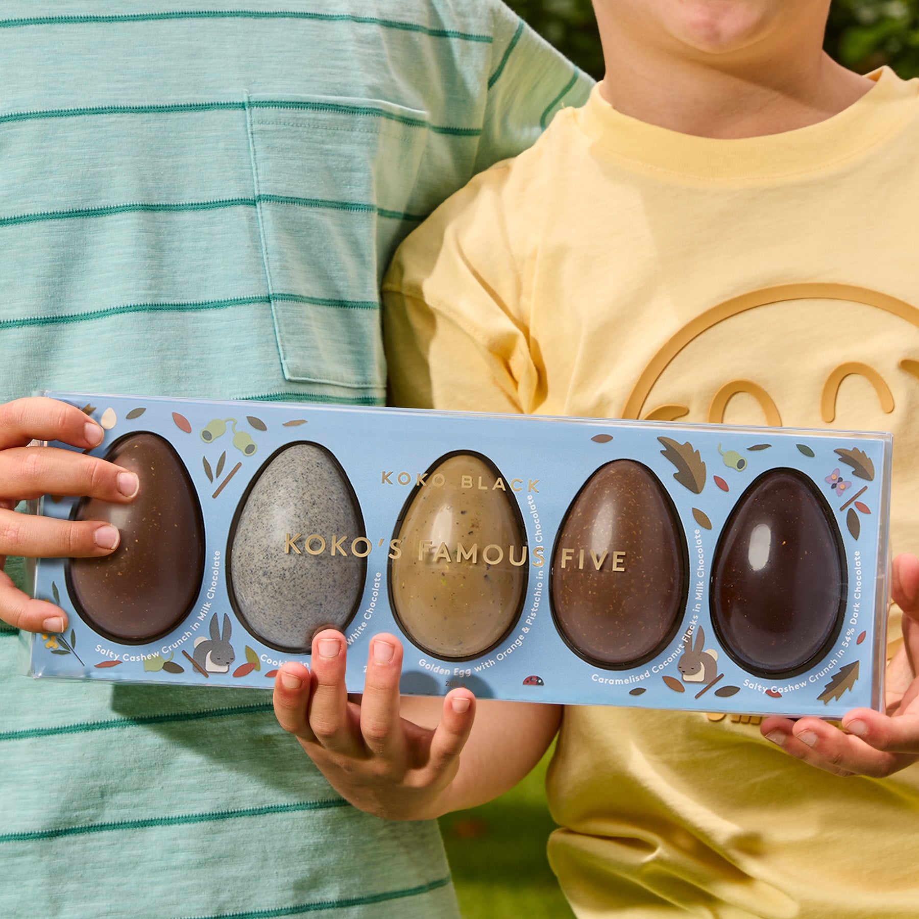 Koko's Famous Five Egg Collection | Milk, White & Dark Chocolate