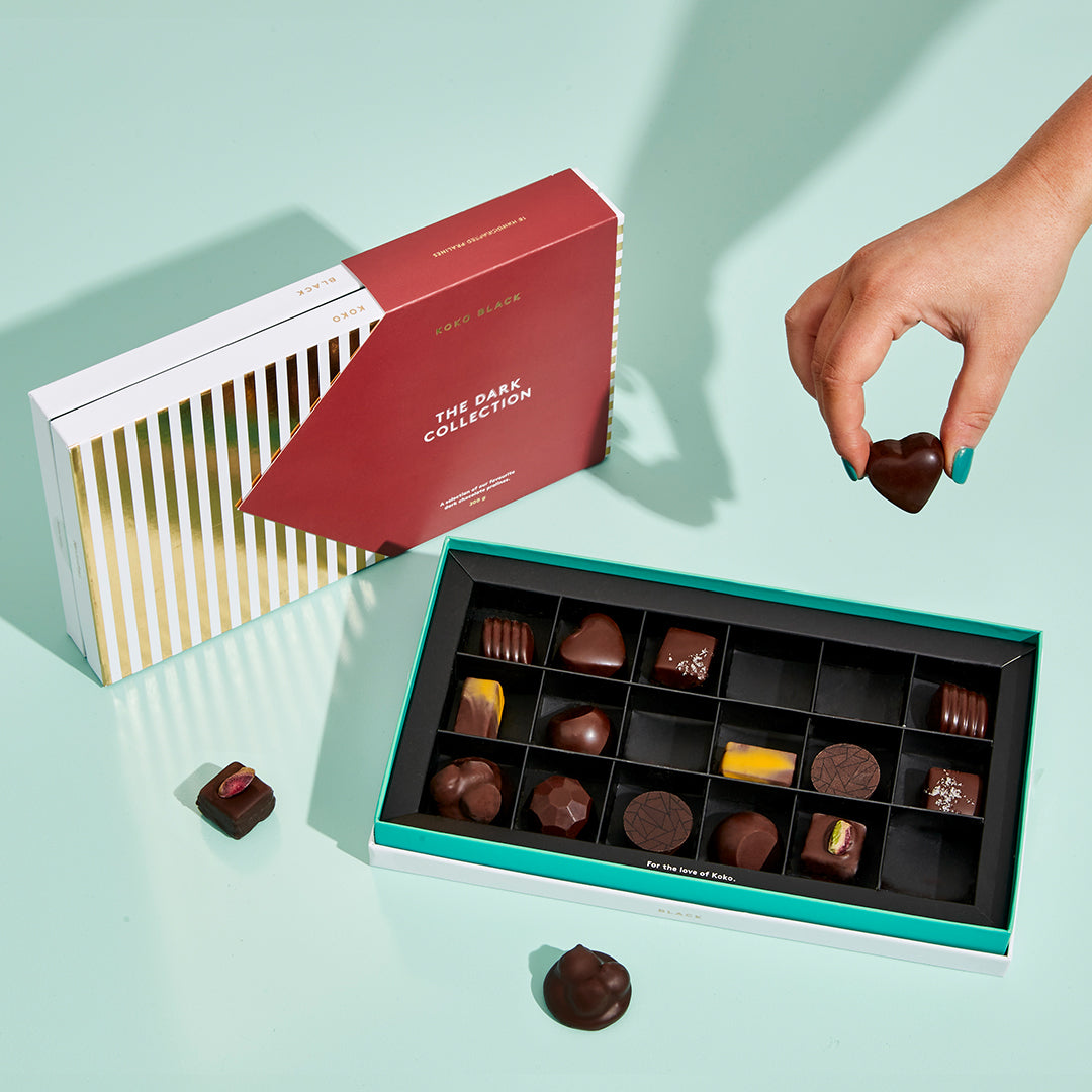The Dark Collection Praline Gift Box | 18 Piece