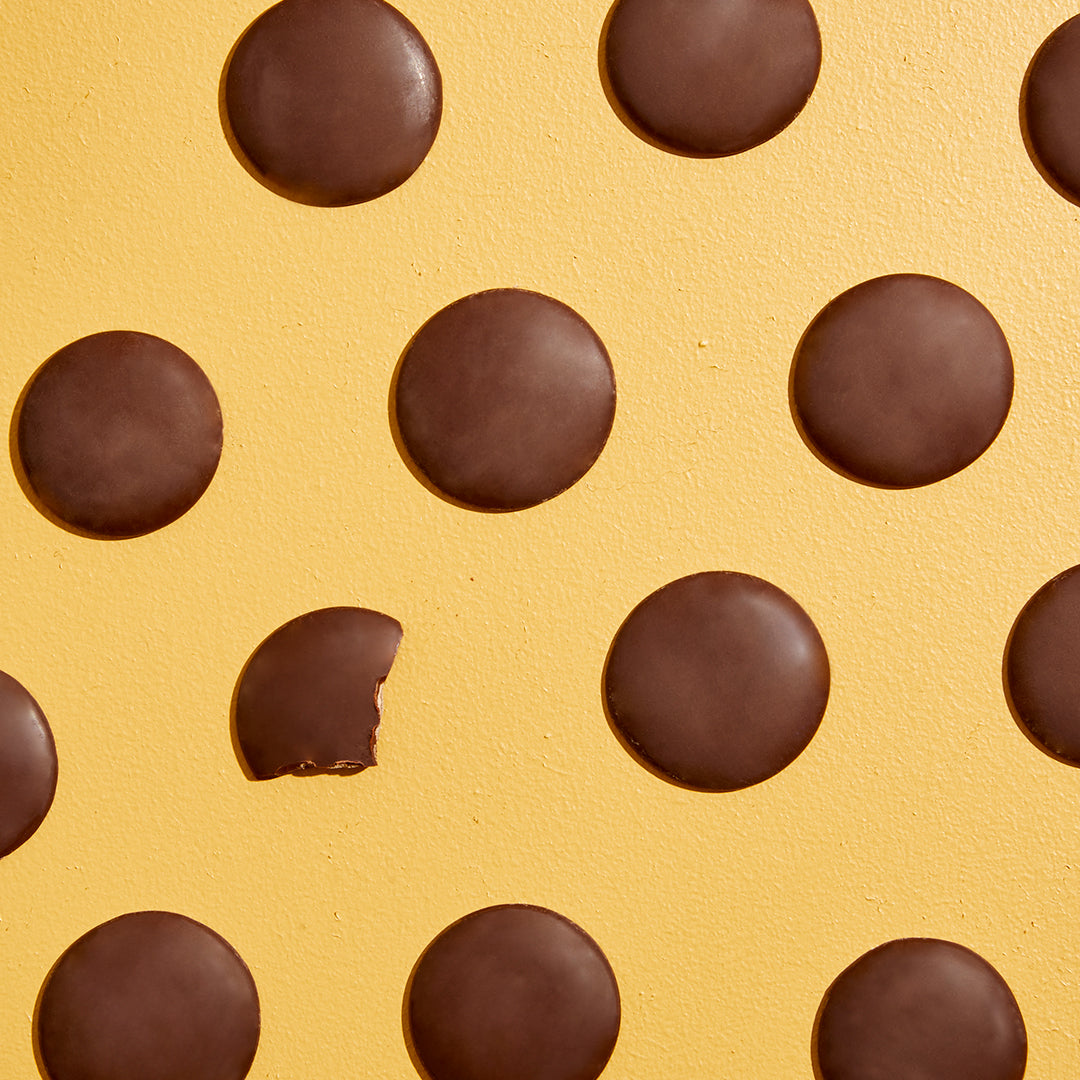 Peppermint Dotties 100g | Dark Chocolate