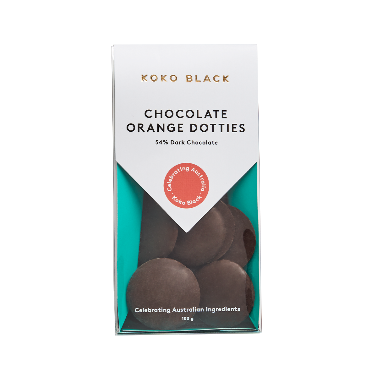 Chocolate Orange Dotties 100g | Dark Chocolate