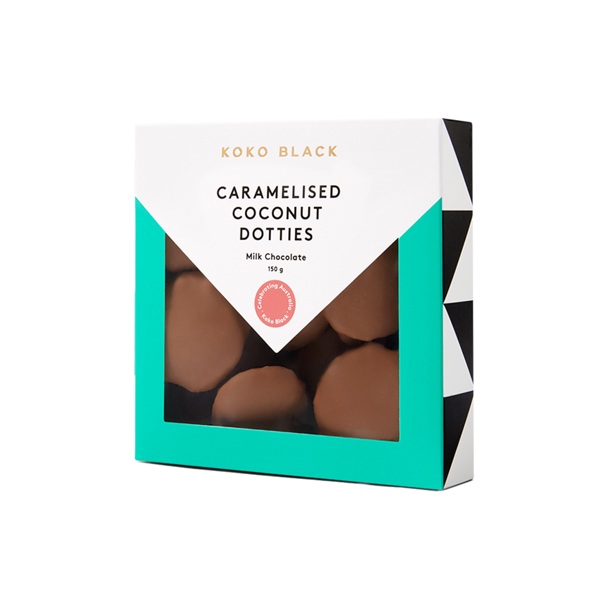 Caramelised Coconut Dotties 150g | Milk Chocolate
