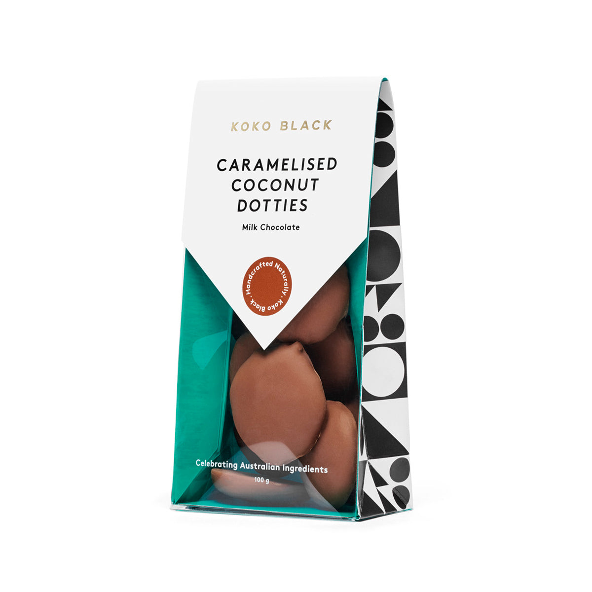 Caramelised Coconut Dotties 100g | Milk Chocolate