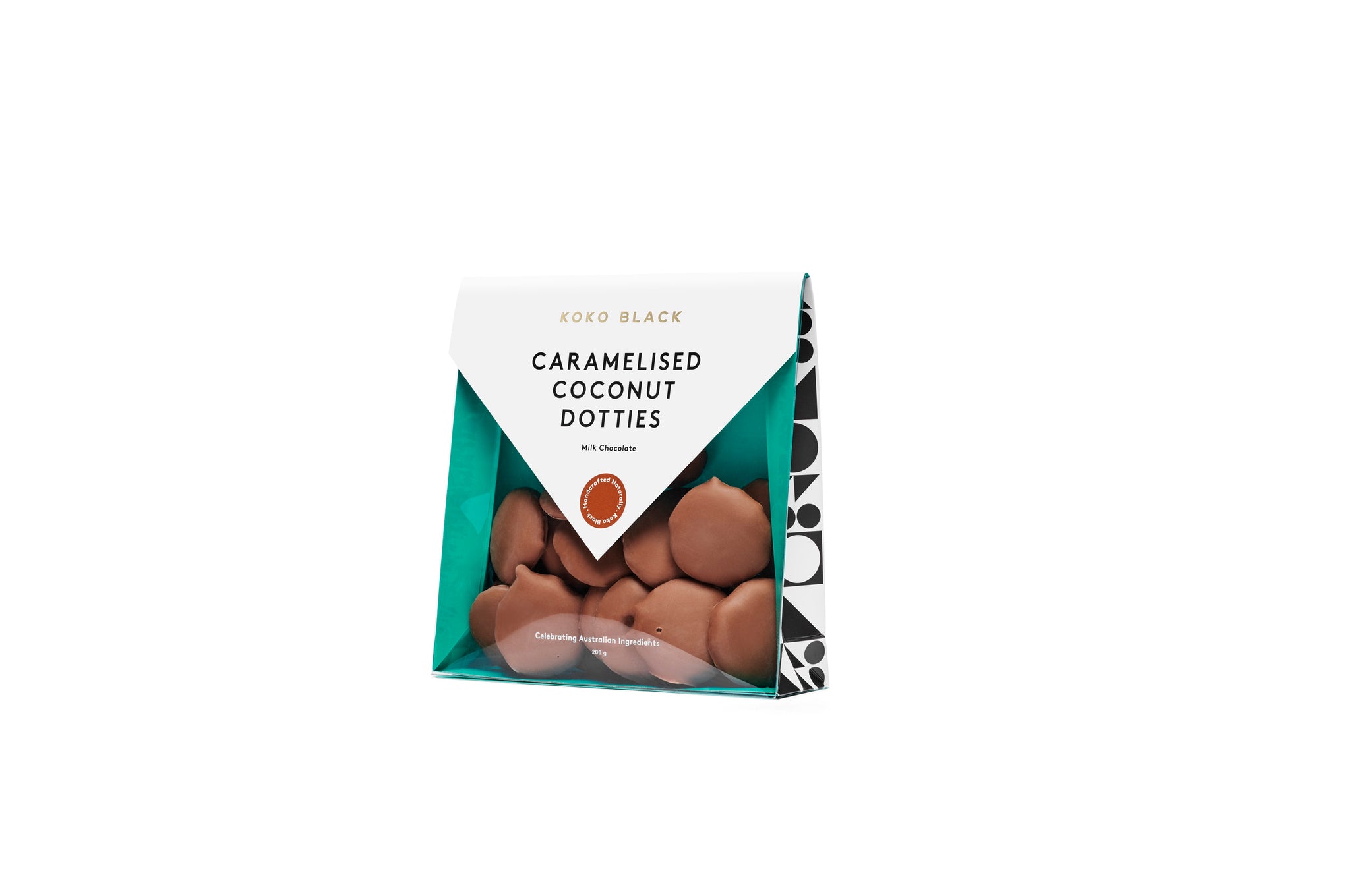 Caramelised Coconut Dotties 200g | Milk Chocolate