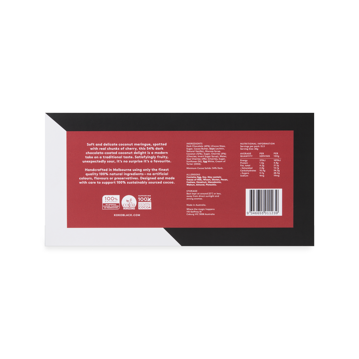 Cherry Coconut Surprise 250g | Dark Chocolate