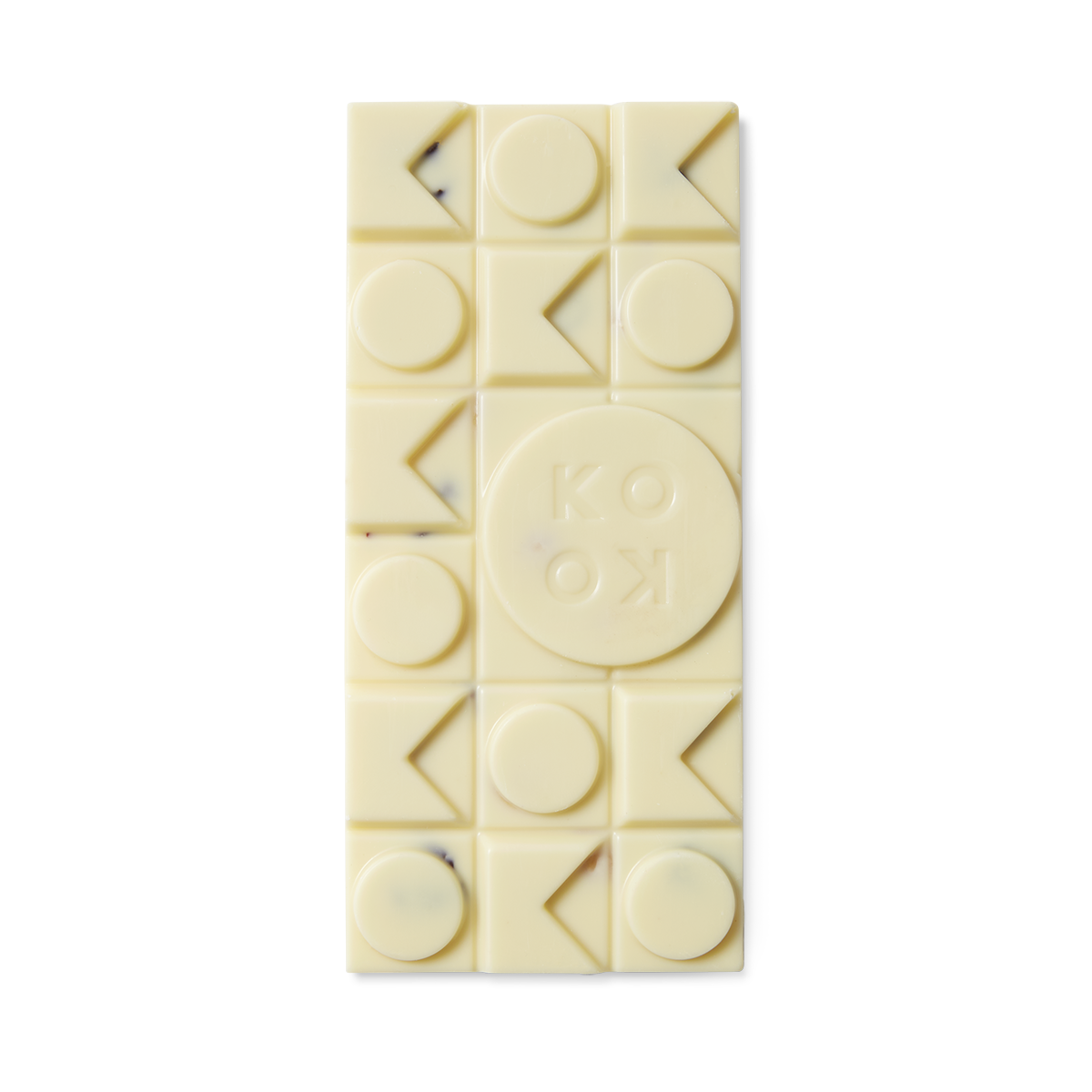 Exposed white chocolate block with art deco pieces
