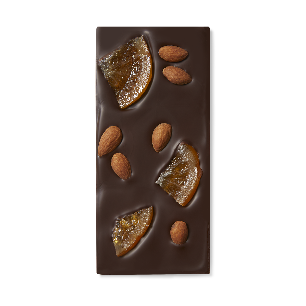 Dark Zesty Orange & Almond | Dark Chocolate Block