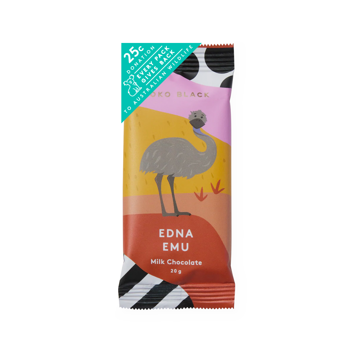 Edna Emu Mini Block | Milk Chocolate