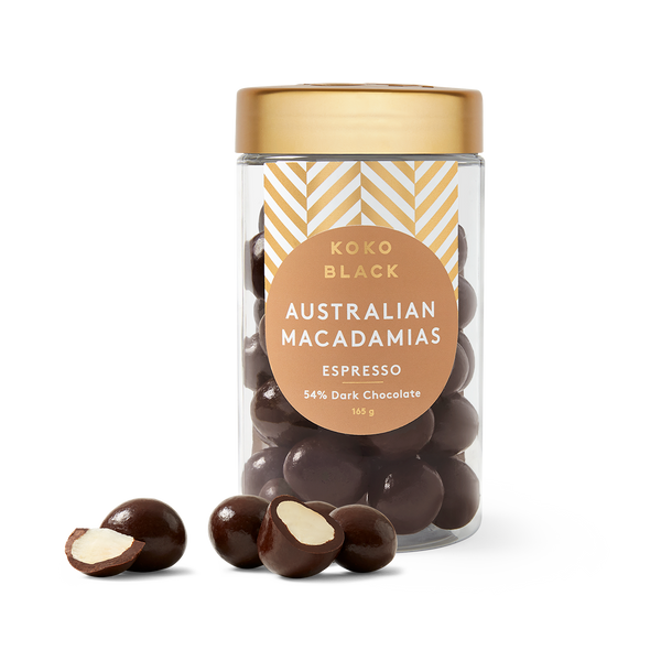 Espresso Macadamias 165g | Dark Chocolate – Koko Black Chocolate