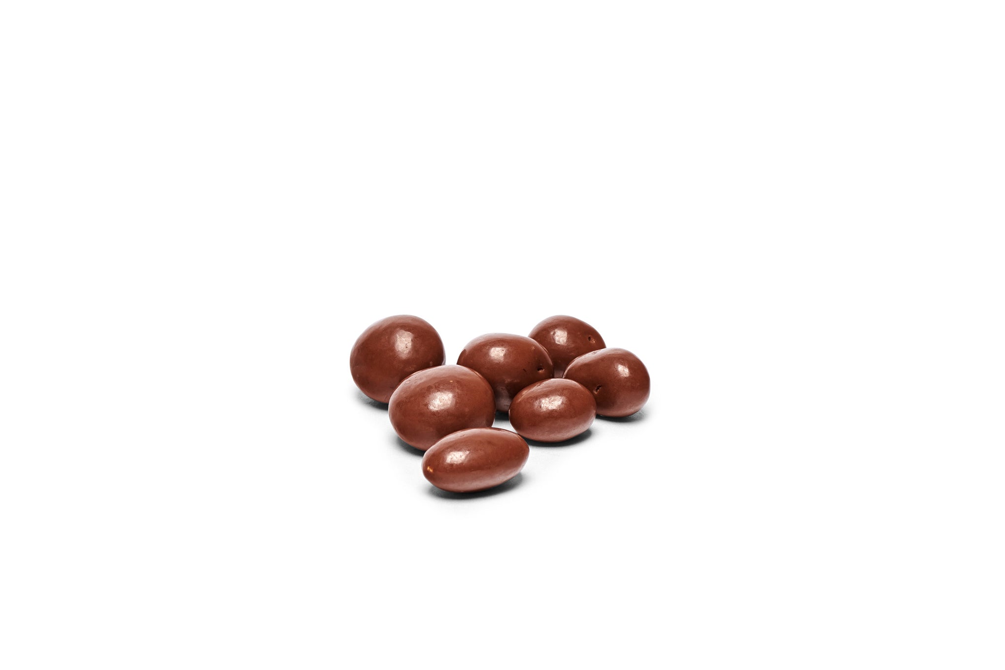 Chocolate drops scattered together