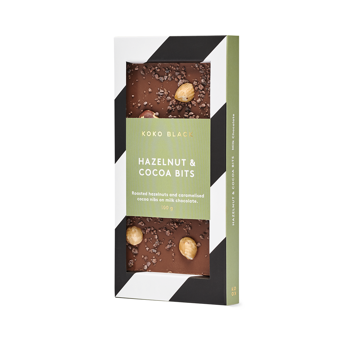 Hazelnut & Cocoa Bits | Milk Chocolate Block