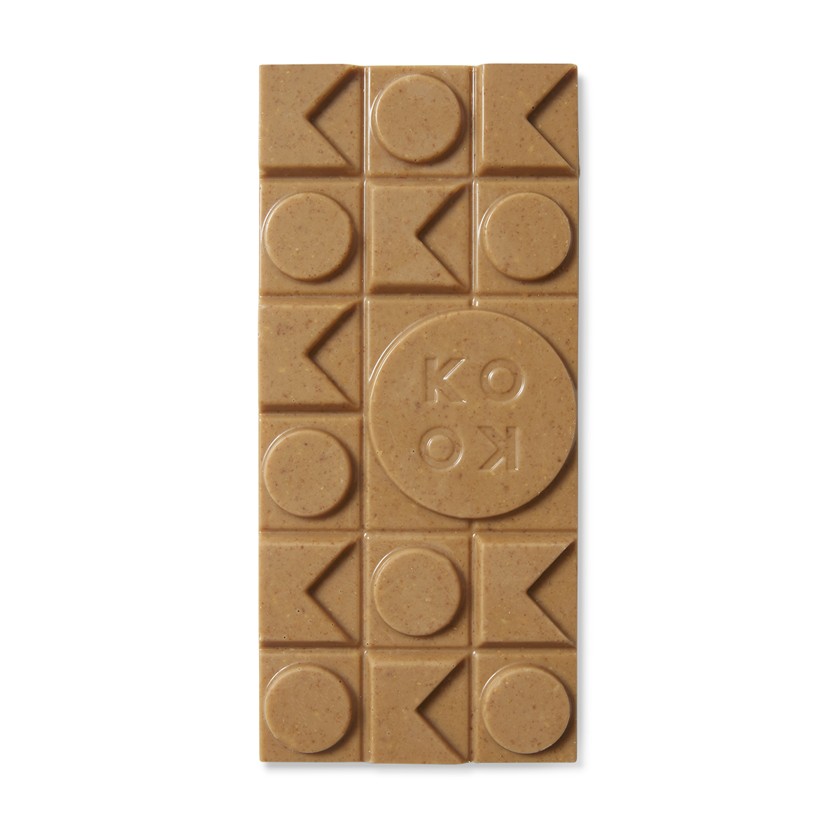 Chocolate block with art deco shaped pieces