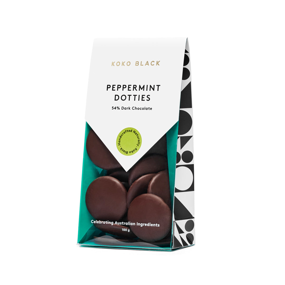 Peppermint Dotties 100g | Dark Chocolate