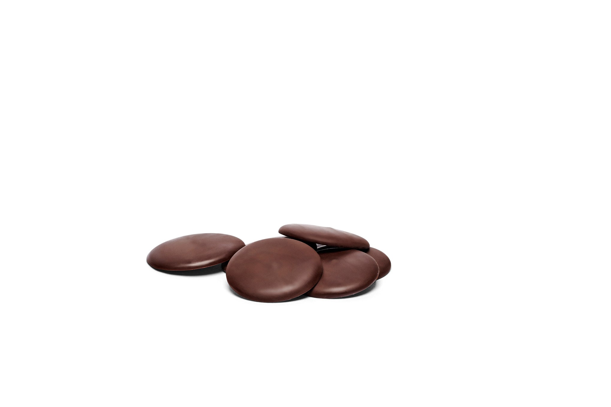 Scattered dark chocolate dots