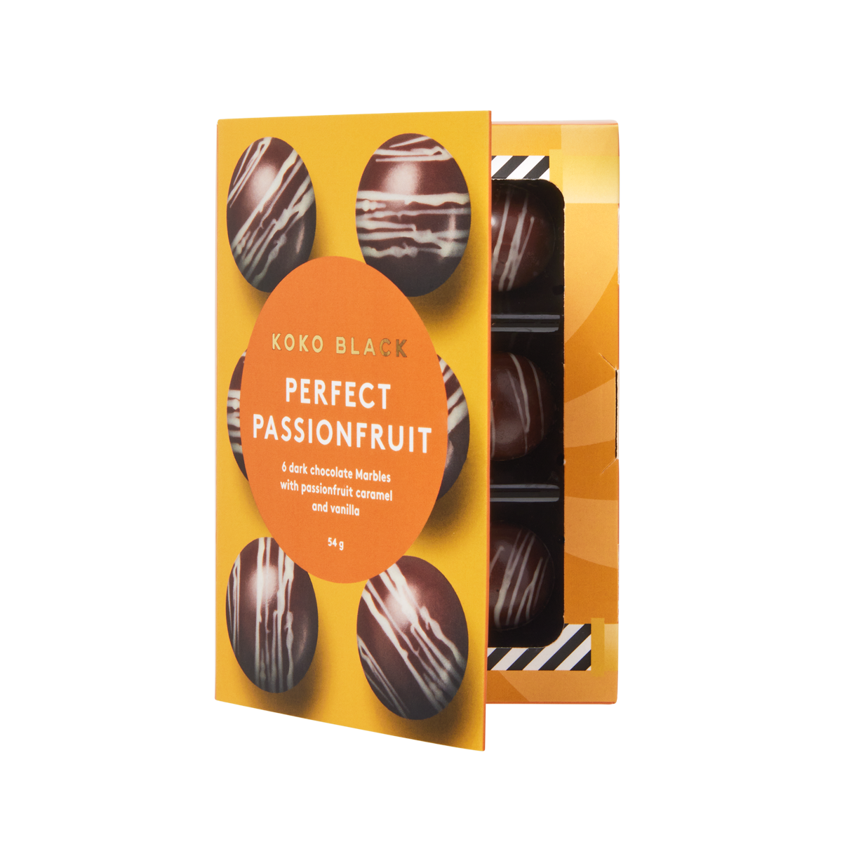 Perfect Passionfruit Marbles | Dark Chocolate
