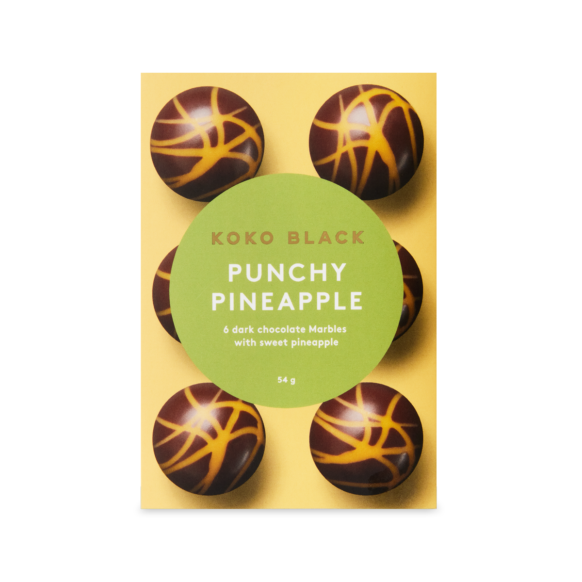 Punchy Pineapple Marbles | Dark Chocolate