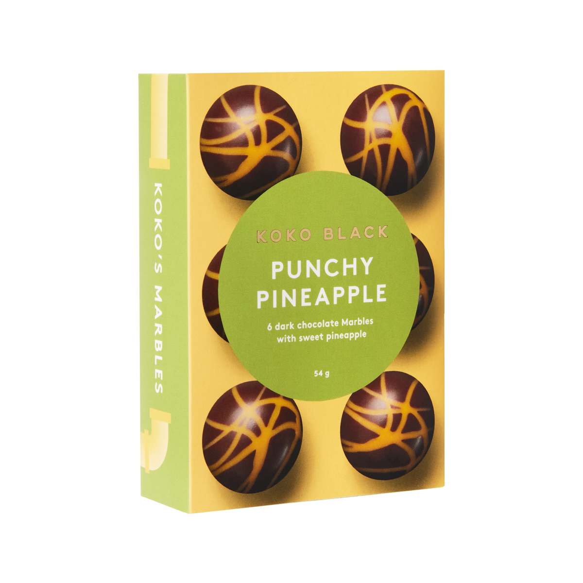 Punchy Pineapple Marbles | Dark Chocolate