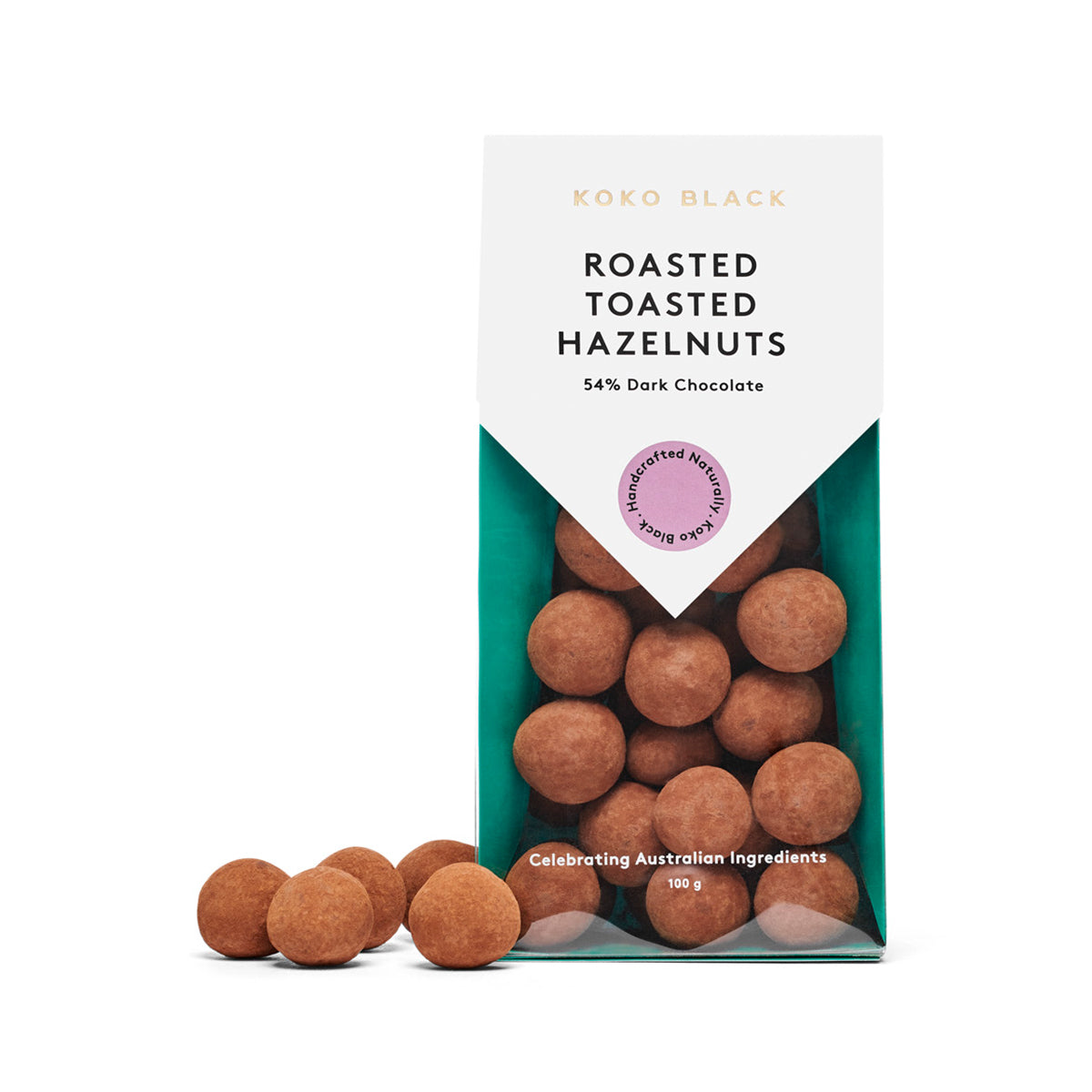 Roasted Toasted Hazelnuts 100g | Dark Chocolate