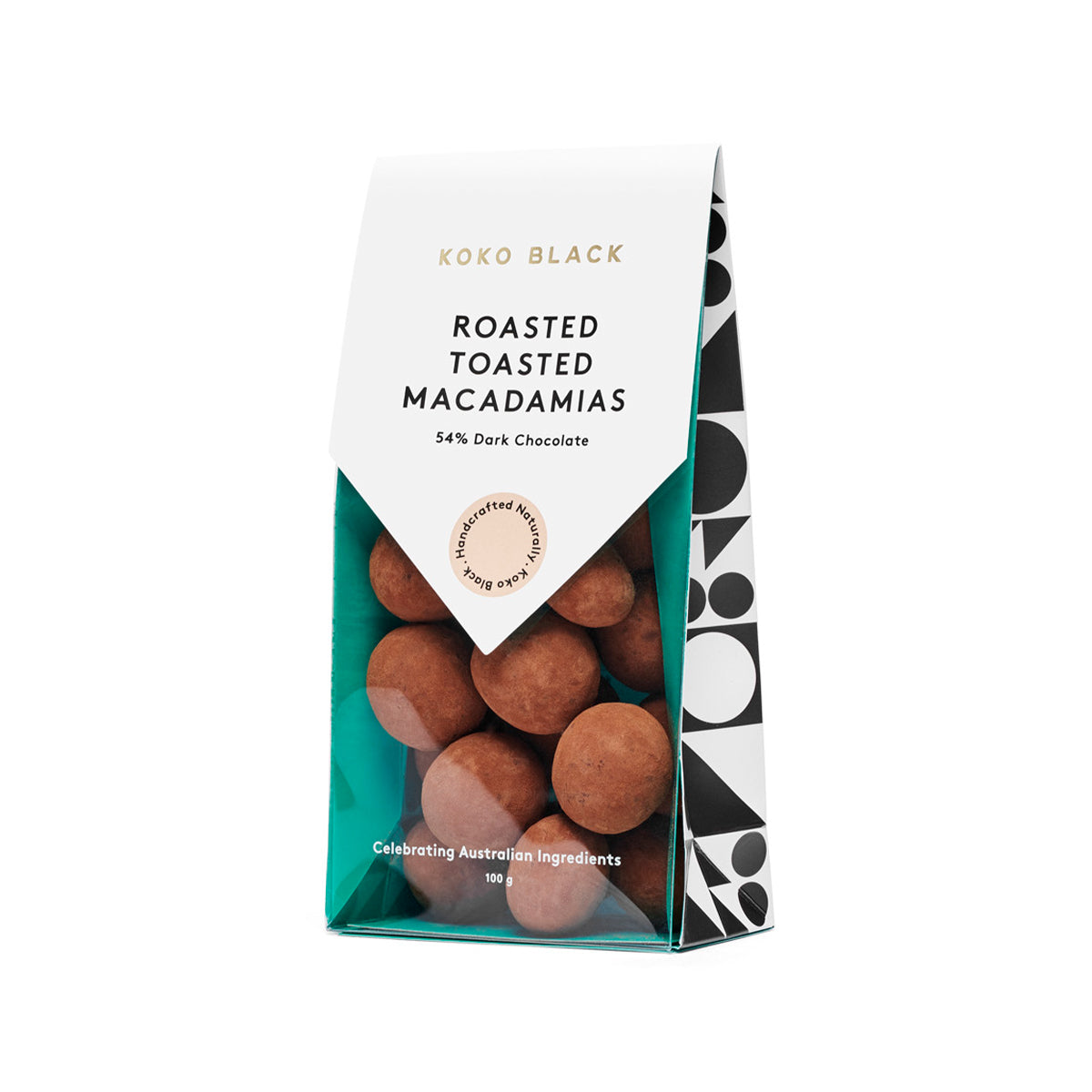 Roasted Toasted Macadamias 100g | Dark Chocolate