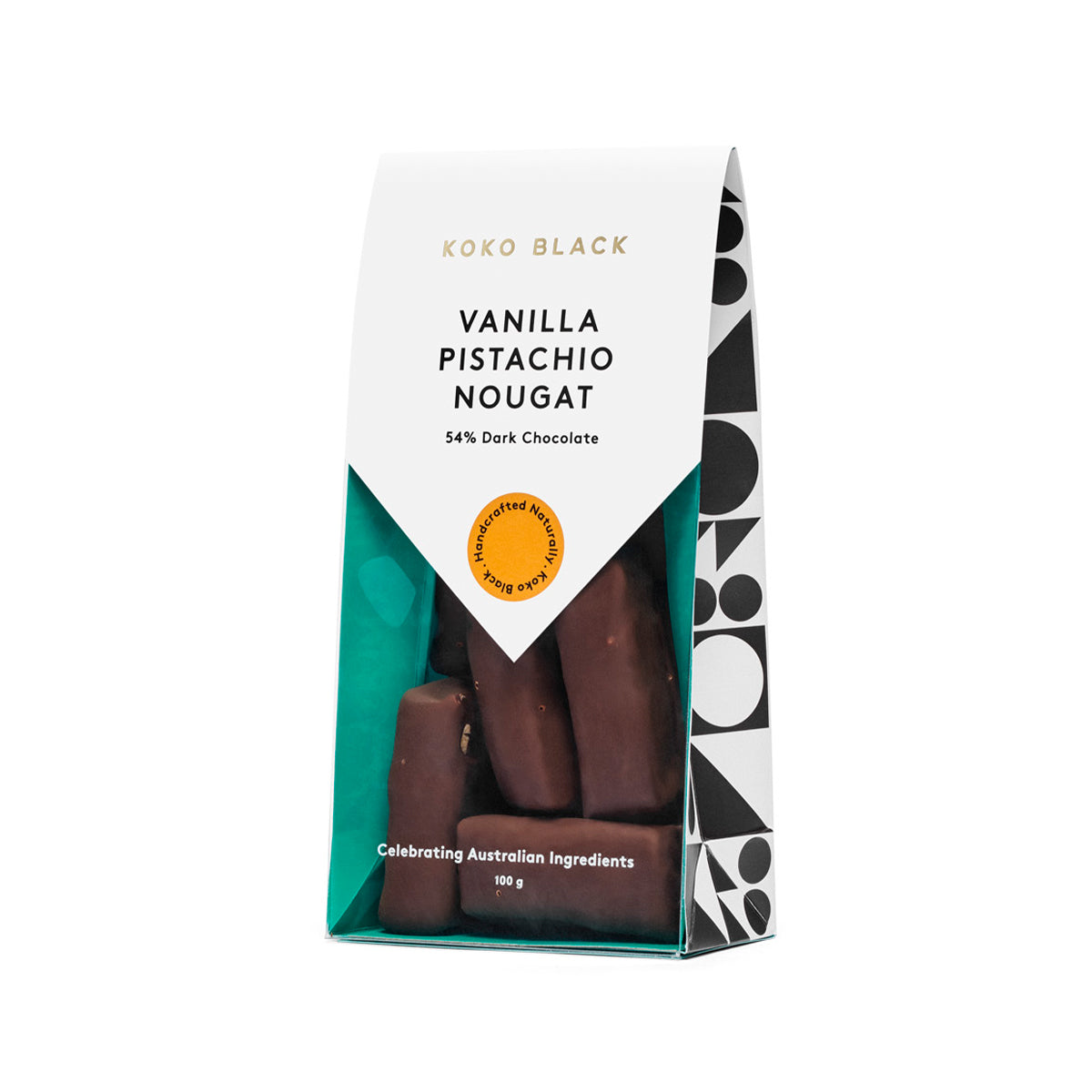 Vanilla Pistachio Nougat 85g | Dark Chocolate