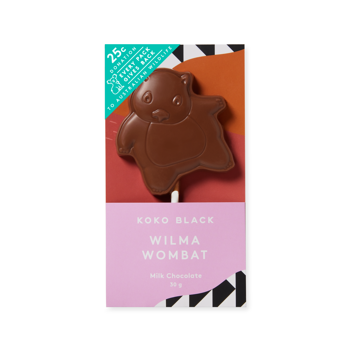Wilma Wombat Pop | Milk Chocolate